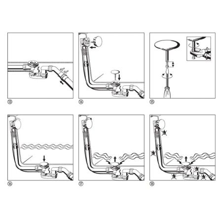 BETTE Слив-перелив Bette Multiplex M5, удлиненный, белый, артикул B603-000bi