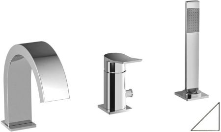 Смеситель на борт ванны Paffoni Tilt TI040BO, артикул TI040BO