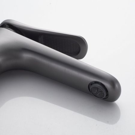 Смеситель для раковины Shevanik S4701T, оружейная сталь