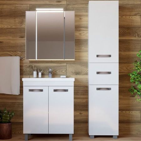 Тумба под раковину Vigo Plaza 70 Белая, артикул Plaza-0-700(Фостер)