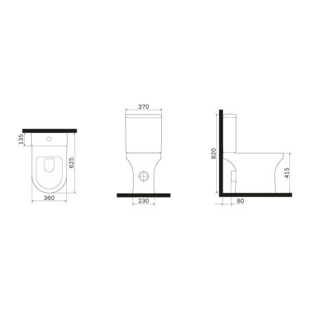 C85A8601SC X-joy унитазкомпакт без ободка с сиденьем микролифт