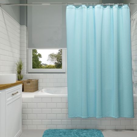 Штора для ванны Fora 001-F Голубая, артикул 001-F