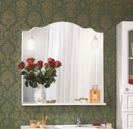 Комплект мебели для ванной Бриклаер АННА 90, белый, артикул АННА 90