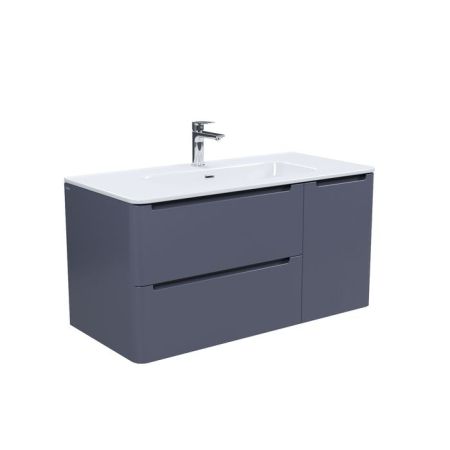 Тумба с умывальником, подвесная, 100 см, темно-серый, Edifice, IDDIS подходит умыв. 0101000i28 (EDI10D0i95K), артикул EDI10D0i95K