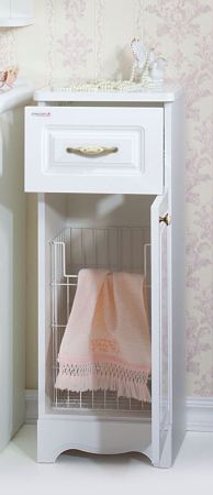 Тумба напольная Бриклаер АННА правая 34 см, белый