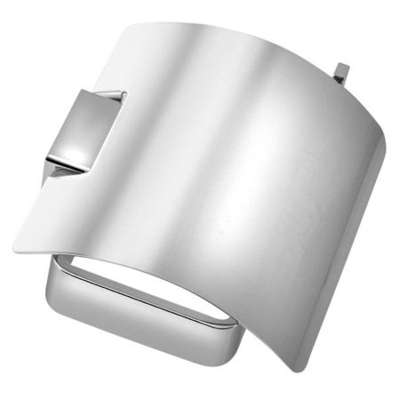 Держатель EVEREST туалетной бумаги с крышкой, 130x110x30 мм, хром, Sapho, артикул 1313-07
