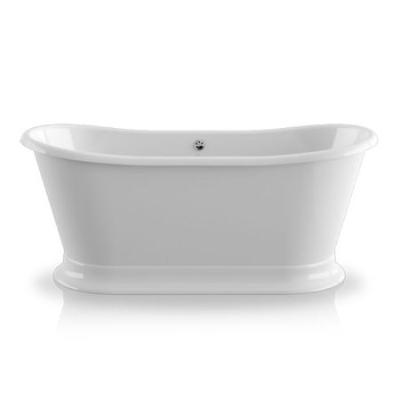 KNIEF Princess I Ванна отдельностоящая 170х70х66см, с акриловым плинтусом, без слива-перелива, цвет белый, артикул 0100-081-02