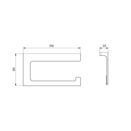 Держатель для туалетной бумаги без крышки сплав металлов IDDIS Slide хром (SLISC00i43), артикул SLISC00i43