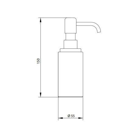 Bongio Hotelerie Дозатор настольный, 150х55 мм, цвет SB Fragola, артикул 30027SB00