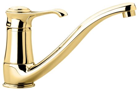 Emmevi Tiffany, кухонный смеситель с поворотным изливом, цвет золото, артикул 6095OR