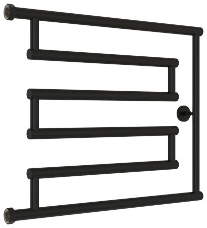 Полотенцесушитель водяной High-Tech model "L+" 500х650 (Матовый черный), артикул 31-4052-5065