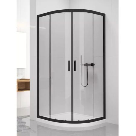  Душевое ограждение NEW TRENDY NEW VARIA BLACK 90x90x190 K-0566 (черный), артикул K-0566