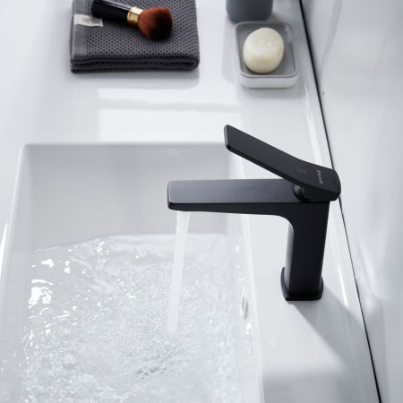 Смеситель для раковины Shevanik S4601H, черный, артикул S4601H