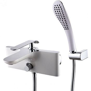 Смеситель для ванны Lemark Melange LM4914CW Хром Белый