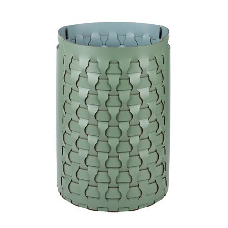 ADJ Круглая корзина для белья Dubai, D40xH57 см., цвет: эвкалипт/небесный, артикул 2057.60/50