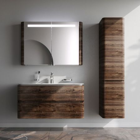 M30FHX1002NF Sensation, База под раковину, подвесная, 100 см, ящики, орех, текстурированная, шт M30FHX1002NF Sensation, База под раковину, подвесная, 100 см, ящики, орех, текстурированная, шт