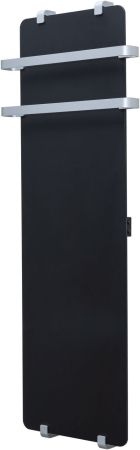 Полотенцесушитель электрический Allen Brau Infinity 120x44 с рейлингом 2.0 и креплением, серебро браш, артикул 00325624