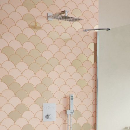 Термостатическая душевая система скрытого монтажа EXCELLENT Krotos AREX.SET.8046CR (хром), артикул AREX.SET.8046CR