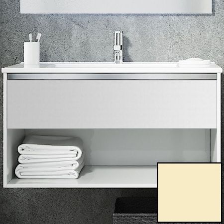 Тумба с раковиной SanVit Контур 90 kkont090 в цвете Ral подвесная Желтый глянец, артикул kkont090