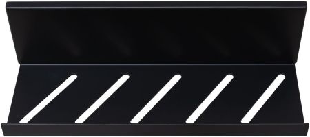 Полка Aquanet Магнум 30x8 черная матовая, открытая, артикул 00302224