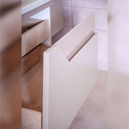 Тумба под раковину подвесная Бриклаер Брайтон бежевый, 60 см, артикул 4627125415791