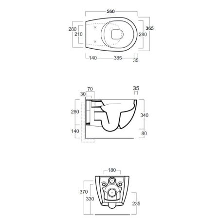 SIMAS Комплект крепежей для подвесного унитаза/биде, артикул F85
