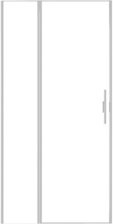 Душевая дверь Allen Brau Priority 100 3.31005.BA серебро браш, артикул 3.31005.BA