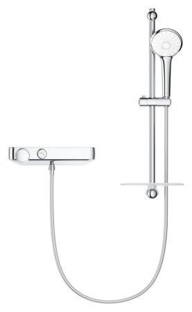 Термостатический смеситель для душа GROHE GRT SmartControl и душевой гарнитур Euphoria 110 Massage с душевой штангой 600 мм, хром (34720000) Термостатический смеситель для душа GROHE GRT SmartControl и душевой гарнитур Euphoria 110 Massage с душевой штангой 600 мм, хром (34720000)