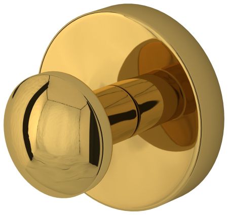 Крючок, Сунержа, СФЕРА, одинарный, ширина, мм-50, глубина, мм-41, высота, мм-50, тип установки-настенный, материал-нержавеющая сталь, крепления в комплекте, цвет-золото, артикул 03-3006-0000