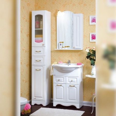 Комплект мебели для ванной Бриклаер АННА 60R, белый, артикул АННА 60R