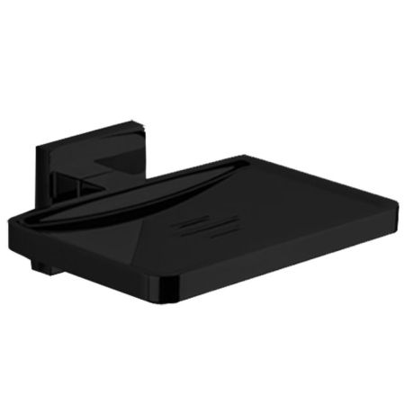 Colombo Basic Q Мыльница, подвесная, цвет: черный матовый, артикул B3781.NM