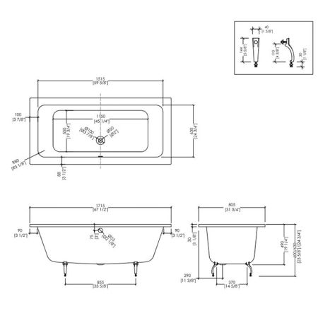 Devon Слив-перелив полуавтомат для встроенных ванн BAYSWATER/BATTERSEA , с пластиковой трубкой, цвет: хром (без сифона и патрубка выпуска), артикул SFD67cr