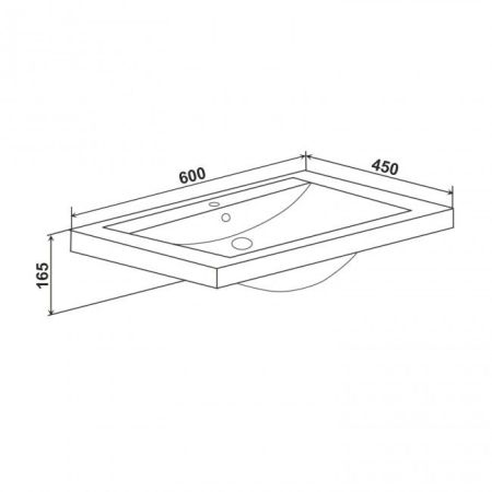 Умывальник мебельный Cersanit Como 60 (УТ000002246), артикул УТ000002246