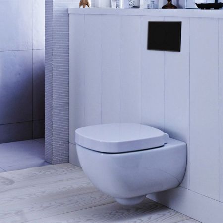 Клавиша смыва, Geberit, Sigma 01, назначение-для унитаза, ширина, мм-246, глубина, мм-13, высота, мм-164, тип смыва-двойной, тип управления-механический, материал-пластик, цвет-чёрный