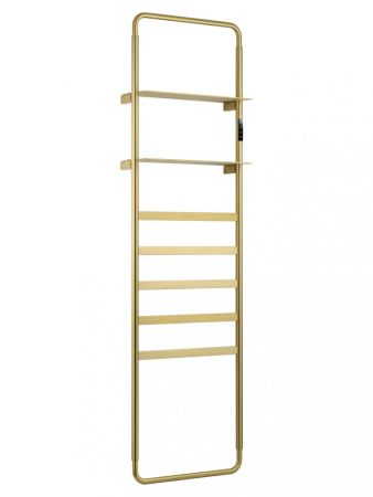Полотенцесушитель электрический WONZON & WOGHAND DÜSSELDORF, Брашированное золото (WW-A205-BG), артикул WW-A205-BG