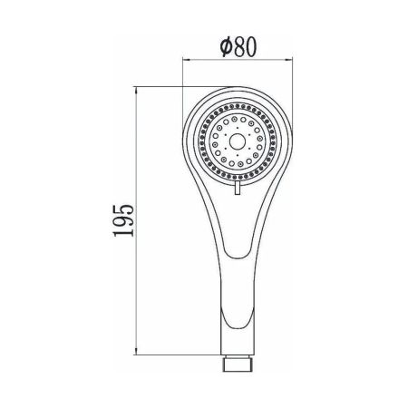 Лейка для душа G.Lauf UHS-1110, хром, артикул UHS-1110
