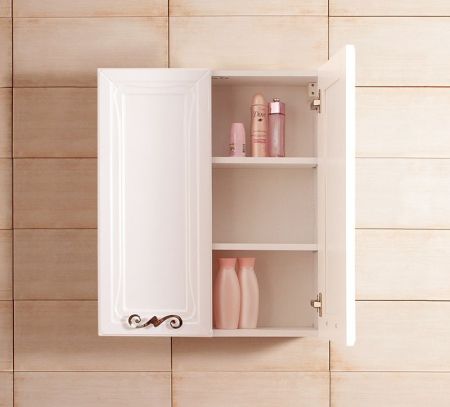 Подвесной шкаф Бриклаер Адель 60 Белый глянцевый, артикул 4627125413551