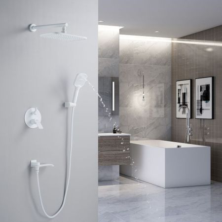 Душевая система встраиваемая Shevanik S4135C, белый