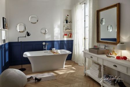 Смеситель для ванны напольный JACOB DELAFON COMPOSED E73087-CP (хром, L-21 H-90,5), шт, артикул E73087-CP