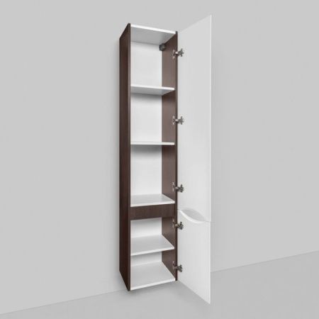 Шкаф пенал AM.PM Like 35 R M80CHR0356VF подвесной Белый/венге Шкаф пенал AM.PM Like 35 R M80CHR0356VF подвесной Белый/венге