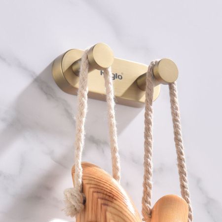 Крючок для ванной комнаты Raglo R300.052.03, золотой сатин