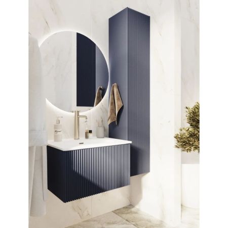 Тумба под раковину подвесная La Fenice Terra FNC-01-TER-BG-60, синяя, артикул FNC-01-TER-BG-60