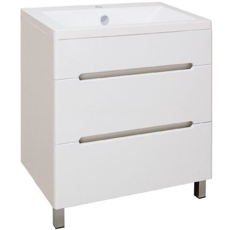 Тумба под раковину Runo Парма 75 4620750025823 Белая