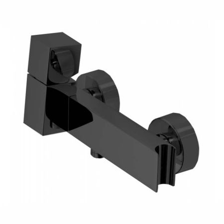 Bossini Cube Смеситель наружный для душа с выходом на 1/2”, цвет: черньій матовьій, артикул Z004102.073