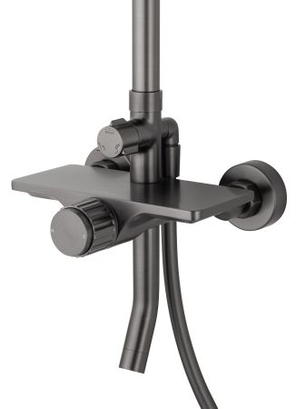 Душевая система WONZON & WOGHAND CLICK, Темный графит (WW-N3S962-BGG), артикул WW-N3S962-BGG