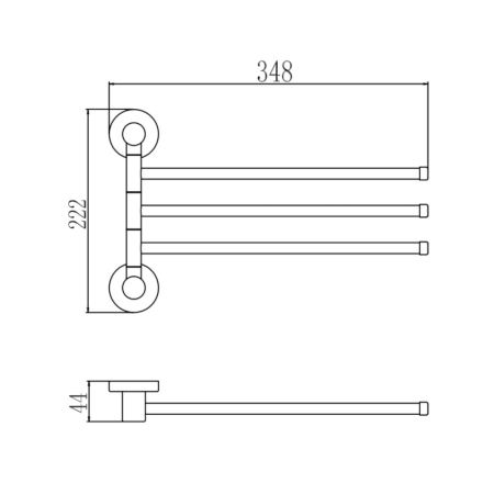 Полотенцедержатель Savol S-005603, сатин, артикул S-005603