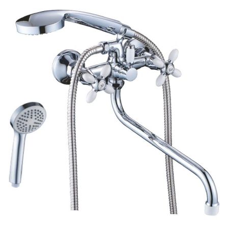 Смеситель для ванны Cron CN22127-8, белый