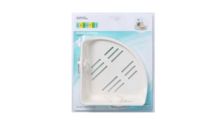 Полочка угловая одноэтажная Grampus Element, GR-3310, белая, артикул GR-3310