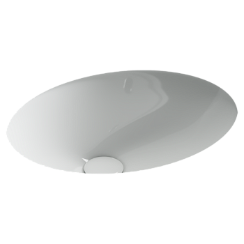 Раковина встраиваемая снизу Ceramicanova Эра (Era) 465x380x190 мм, с отверстием слива - перелива, белый, арт.CN15005