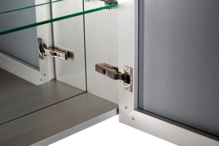 Зеркальный шкаф De Aqua Алюминиум 50 серебро, артикул 00261749